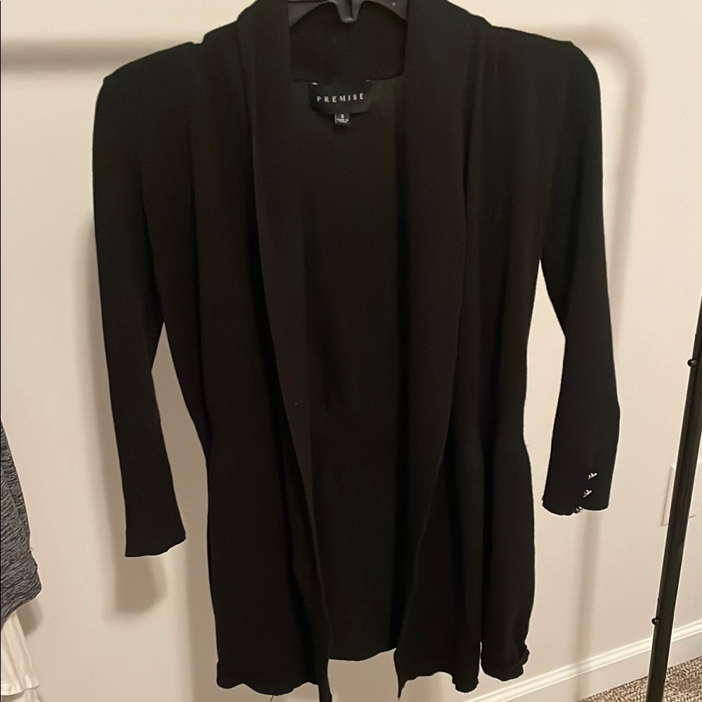 Premise Black Blazer with Shawl Collar
